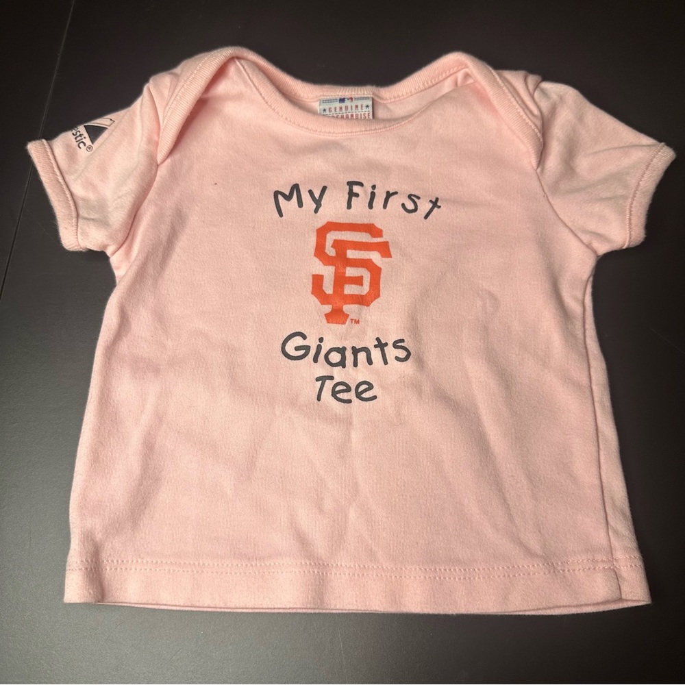 My First San Francisco Giants Tee Pink Size 6-9 Months